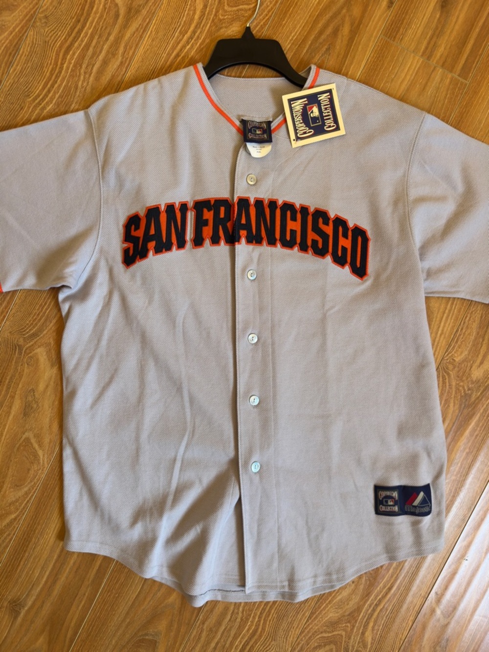 San Francisco Giants Gray Baseball Jersey MLB